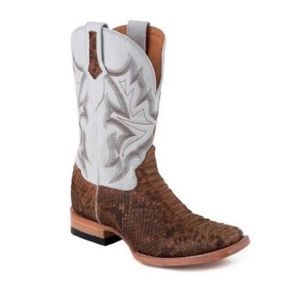 Stetson Men’s Python Cowboy Boot Wide Square Toe 11.5